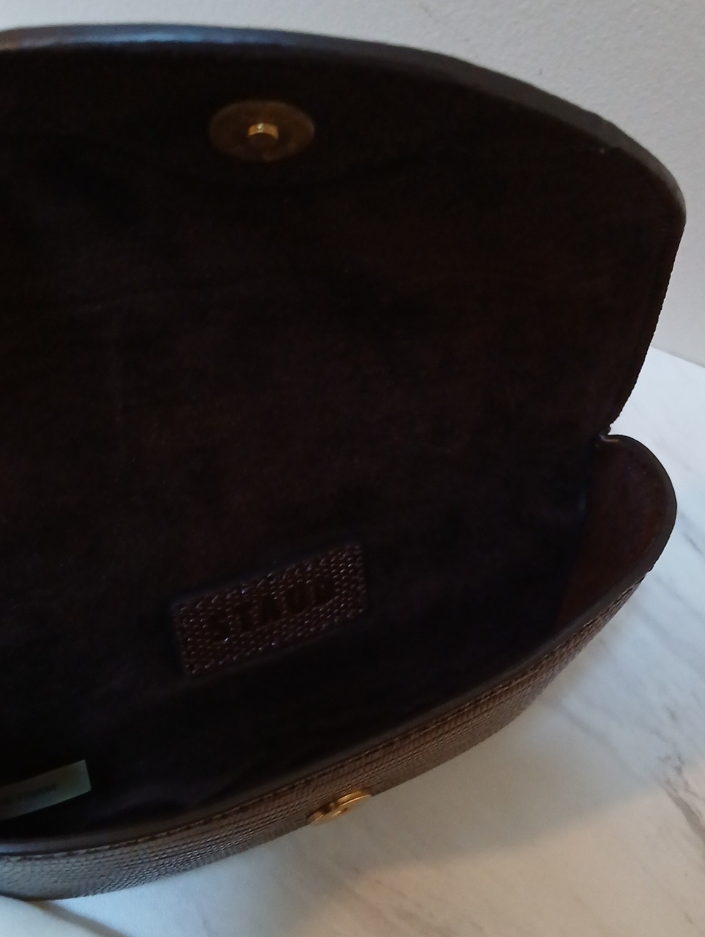 STAUD Susy Lizard Embossed Leather Barrel Shoulder Bag - Picture 8 of 16